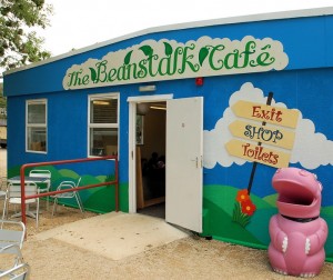Entrance to the Beanstalk Cafe