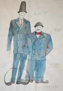 Shifty men costume sketch