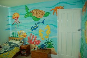 Underwater mural