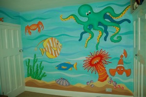 Underwater mural