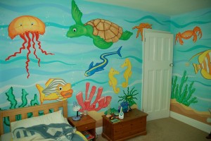 Underwater mural